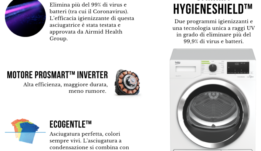 la nuova asciugatrice HDRY937C