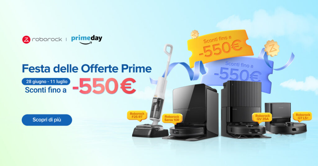 Fino a 550 euro di sconto sui dispositivi Roborock