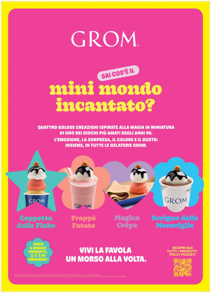 Grom e Polly Pocket si uniscono per celebrare la bellezza delle piccole cose